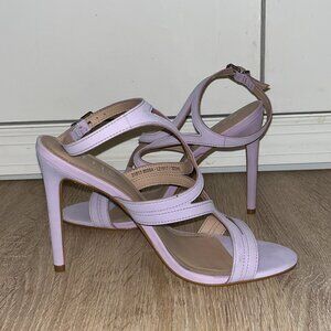 Brand New lavender suede strappy sandals